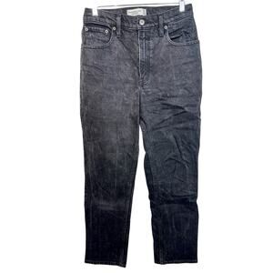 Abercrombie & Fitch Black The 90s Straight Ultra High Rise Jeans Womens 26 2 S